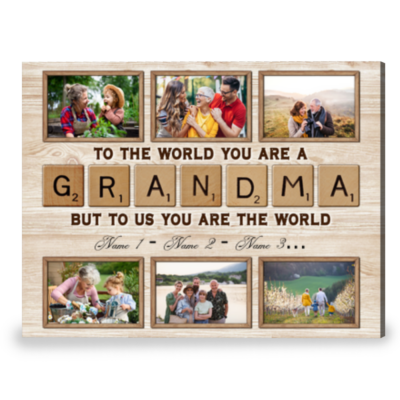 Best Christmas Gift For Grandma Customized Grandma Gift Canvas Print