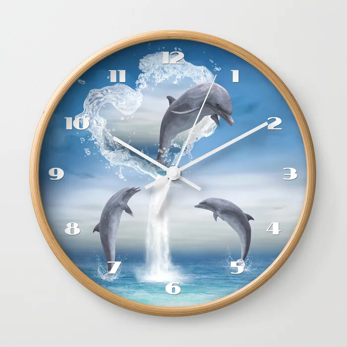 Dolphin Wall Clock