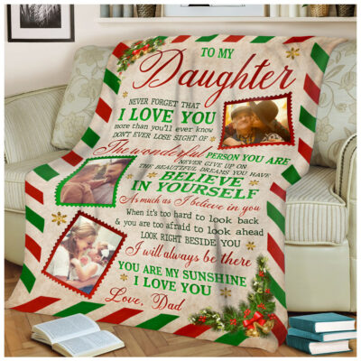Christmas Gift For Daughter From Mom Personalized Blanket For Daughter 01