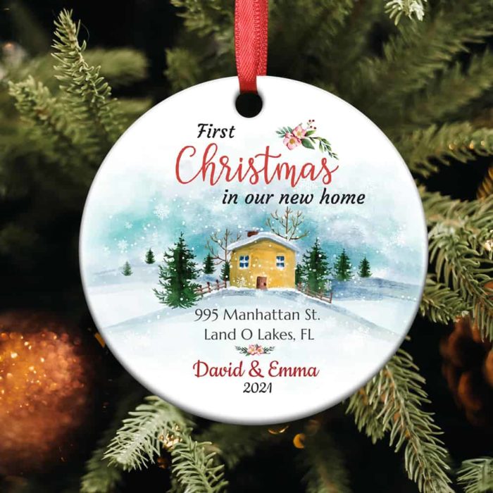 Christmas ornament: creative wedding present