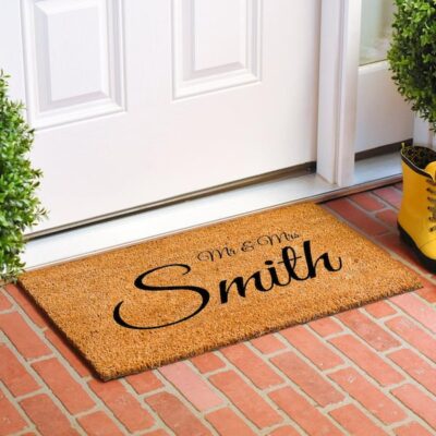 Personalized Doormat For A Sentimental Wedding Present