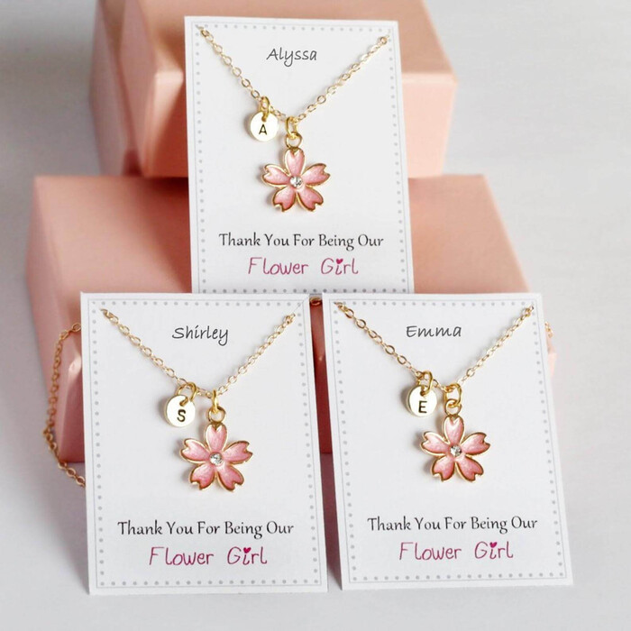 Flower Girl Necklace - Christmas Gifts For Daughters