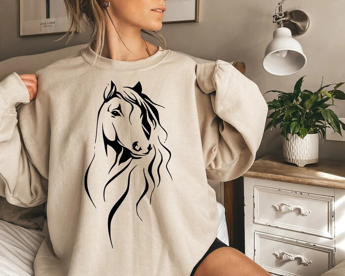 Trendy Sweatshirt - Inexpensive Gifts For Horse Lovers