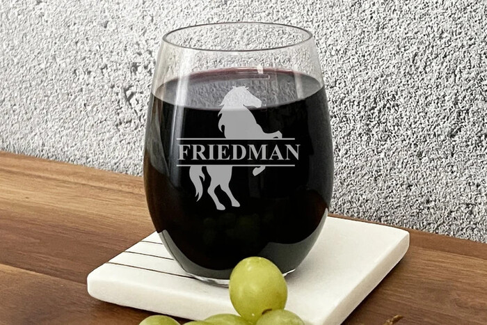 Customized Wine Glass - Useful Gifts For Horse Owners