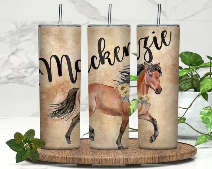 Personalized Horse Tumbler - Gifts For Horse Lovers