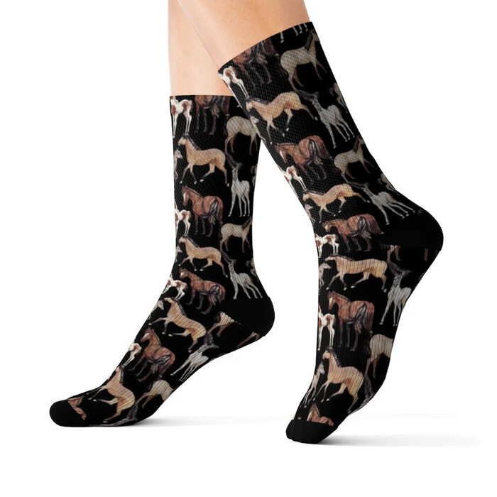 Horse Riding Funny Socks - Funny Gifts For Horse Lovers
