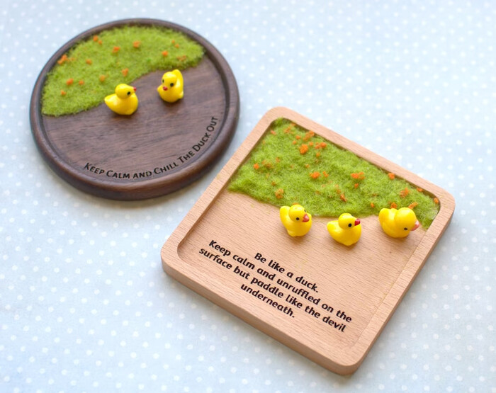 Wooden Ring Dish -Duck Lovers Gifts