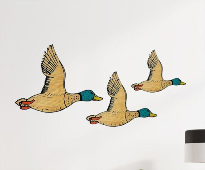 Vintage 1950S' Flying Ducks