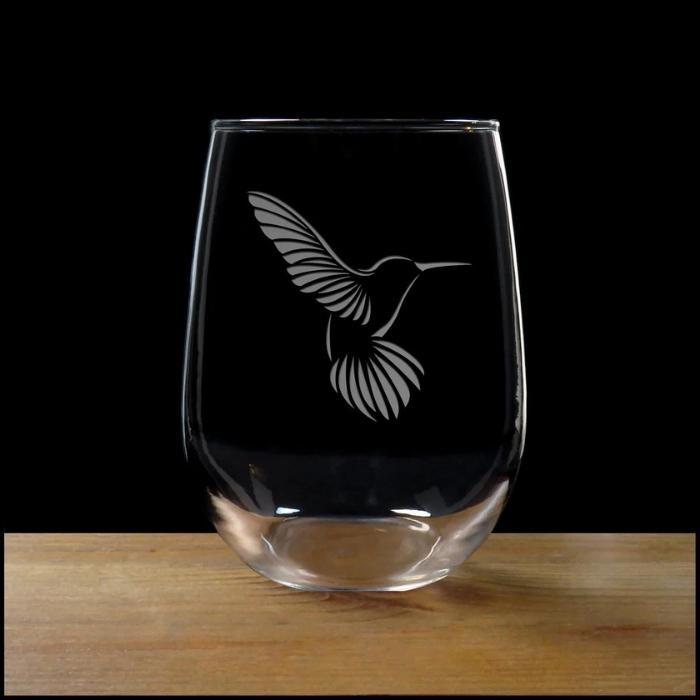 Gifts For Bird Lovers - Etched Bird Wine Glasses