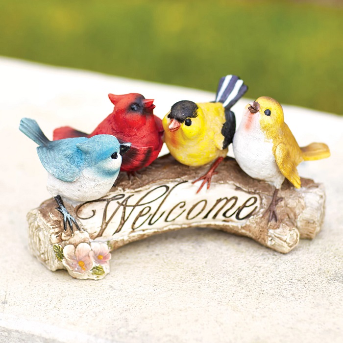 Bird Lovers Gifts - Welcome Bird Statue