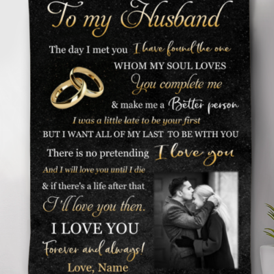 Christmas Gift For Husband From Wife Customized Blanket For Husband