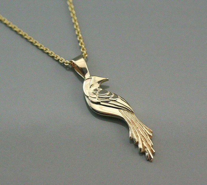 Gifts For The Bird Lover - Gold Bird Necklace