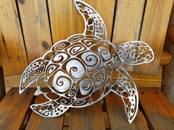 Gifts For Turtle Lovers - Metal Turtle Sign