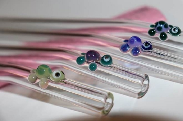 Turtle Lovers Gifts - Glass Turtle Straws