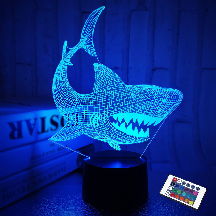 3D Shark Light: Cute Shark Gifts