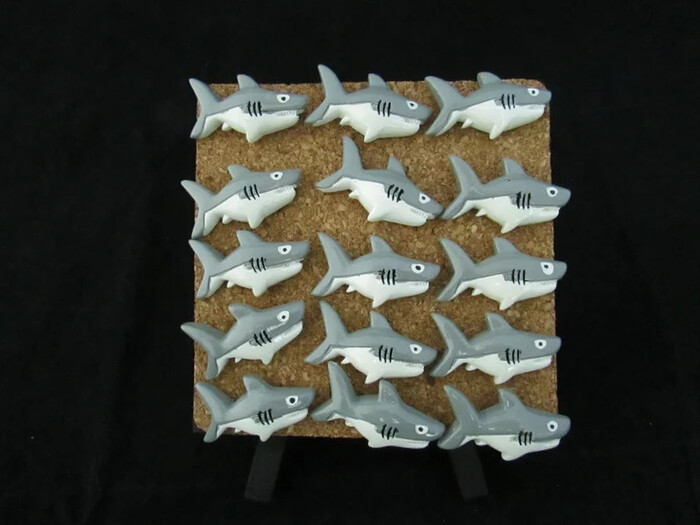Shark Pushpins: shark gifts for shark lovers