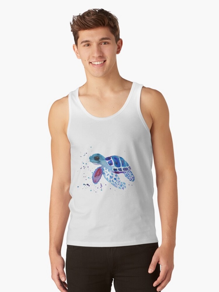 Turtle Gifts For Him - Sea Turtle Tank Top