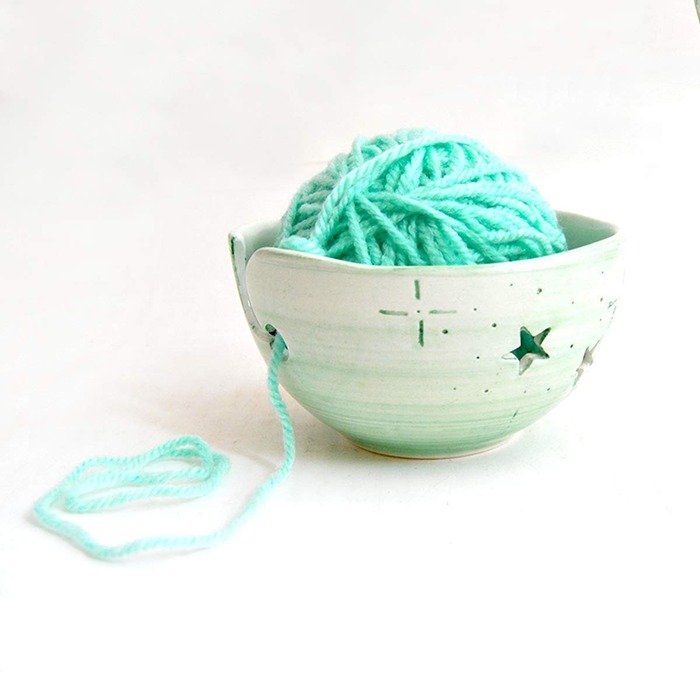 Christmas gift ideas for mom - Ceramic Knitting Bowl