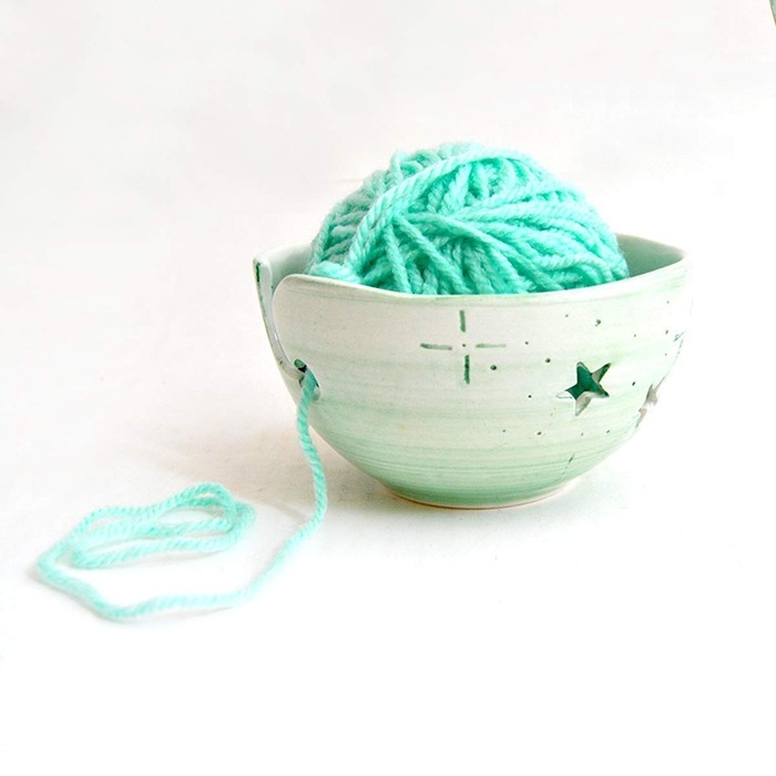 Christmas Gift Ideas For Mom - Ceramic Knitting Bowl