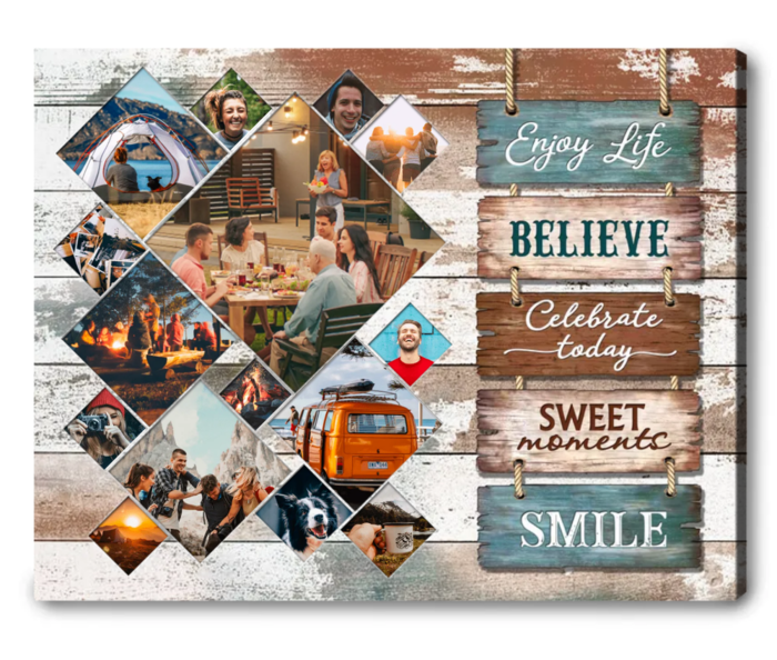 Christmas Gifts For Mom - Custom Family Canvas Print