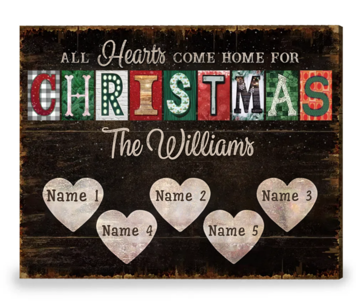 Christmas gift ideas for mom - Customized Family Name Plaque