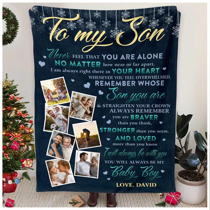 Personalized Christmas Blanket - Christmas Gift For Teenage Boys