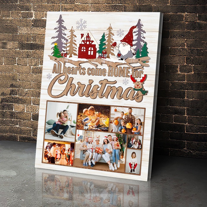 Christmas Family Canvas Art - Christmas Gifts For Elderly Men