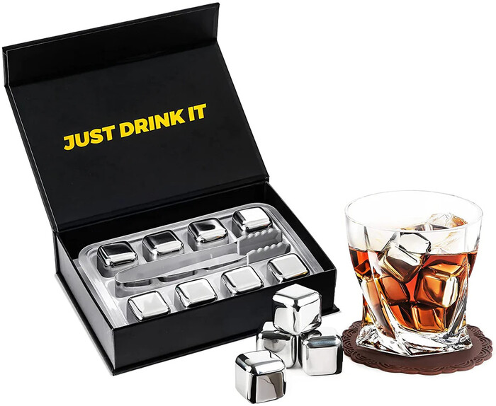 Stainless Steel Ice Cubes - Christmas Presents For Brother