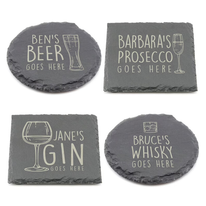 Humorous Drink Coasters - Funny Gag Gifts For Christmas