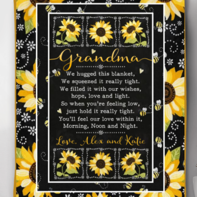 Custom Blanket For Grandma Sentimental Christmas Gift For Grandma