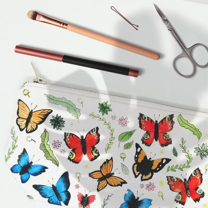 Butterfly Makeup Bag - butterfly gifts for ladies