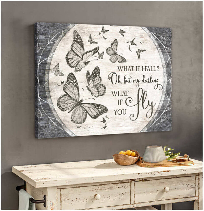 Customized Canvas Art - butterfly gifts for ladies