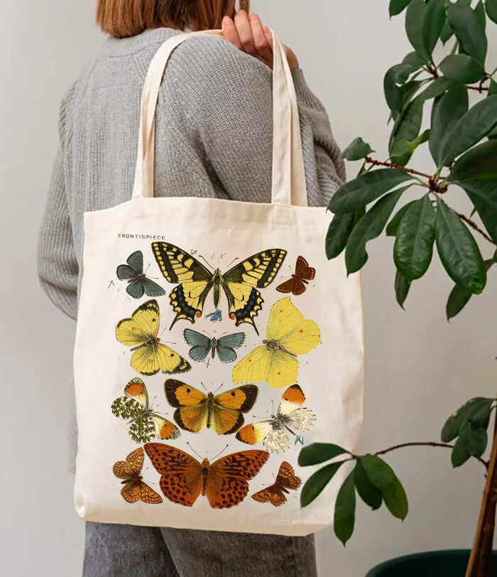 Butterfly Tote Bag - butterfly gifts for ladies