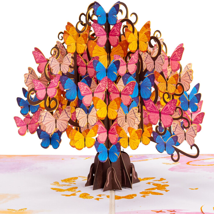Butterfly Tree Card - butterfly lovers gifts