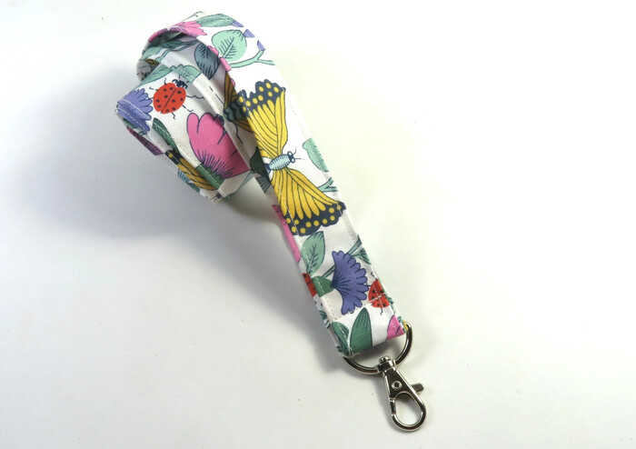 Butterfly Fabric Lanyard - butterfly gifts for adults