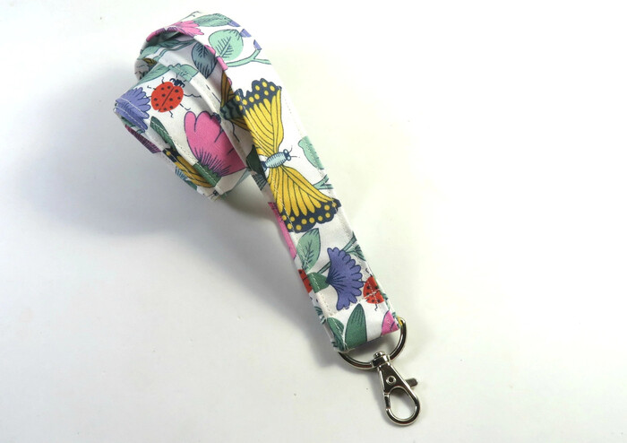 Butterfly Fabric Lanyard - Butterfly Gifts For Adults