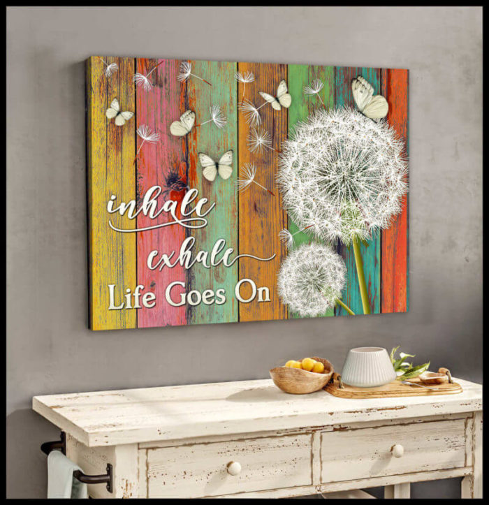 Dandelion And Butterfly Canvas Art - Butterfly Gifts For Friends