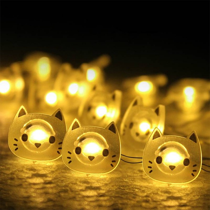 Cat String Lights - cat lovers gifts