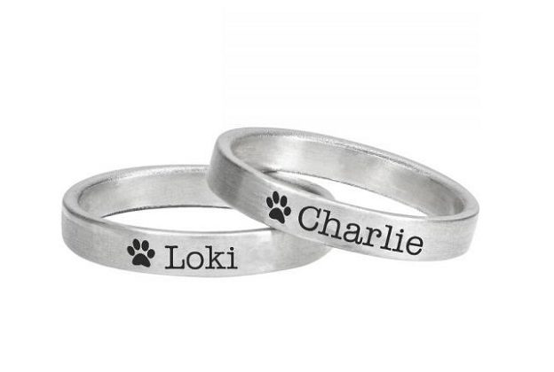 Custom Paw Print Ring - Personalized Gifts For Cat Lovers 