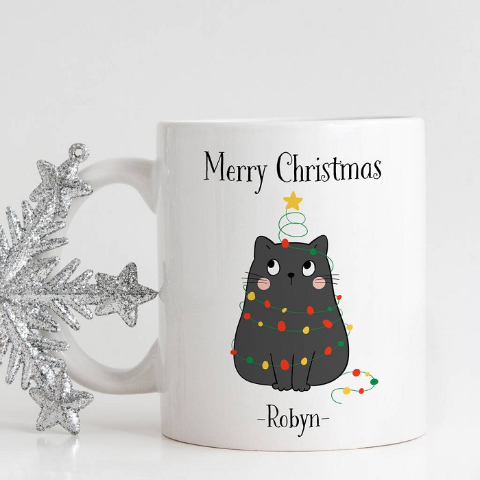 Tea or Kitty Mug - gift ideas for cat lovers