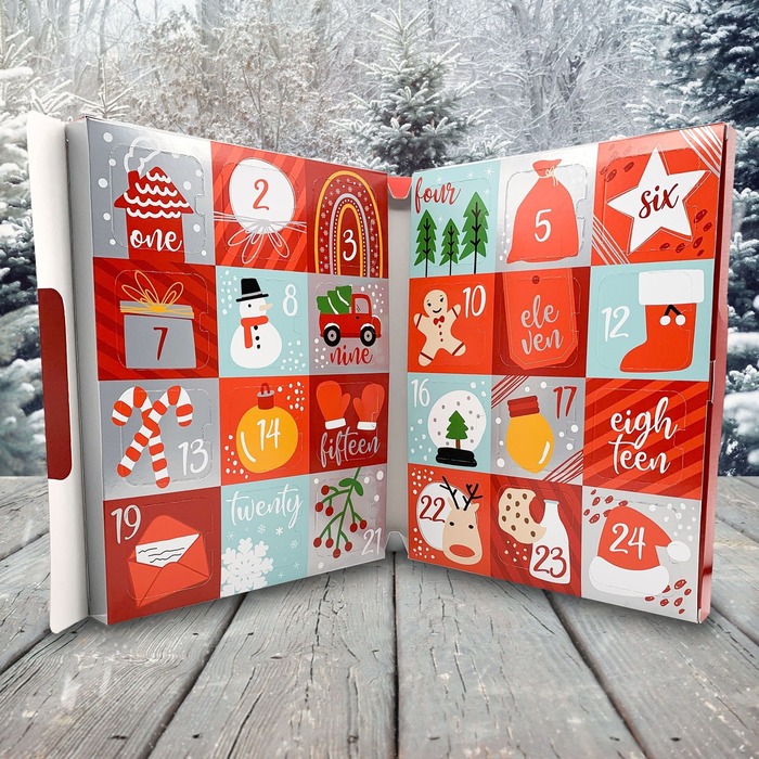 Gift ideas for her for Christmas - Advent Calendar with 24 Days of Baking Cookies