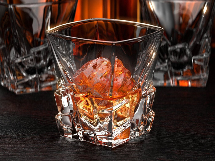 Whiskey Iceberg Glass - Heartfelt Christmas Gifts For Grandpa