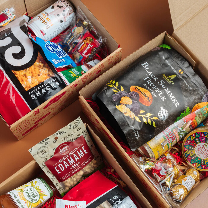 Snack Box - great last minute gift basket ideas for Grandpa