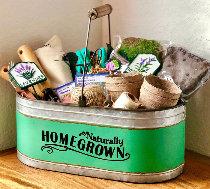 Garden Gift Basket - gift basket ideas for Grandpa