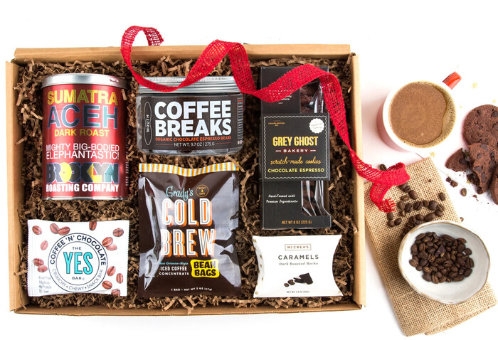 Coffee Gift Basket - gift basket ideas for Grandpa