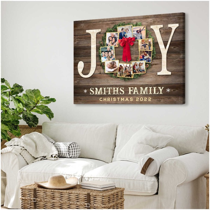 Family Canvas Print - Personalzied Gifts For Grandma On Christmas
