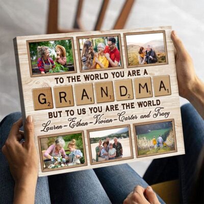 Christmas presents for grandma - Grandchildren Photo Collage Canvas