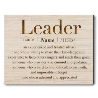 Personalized Gift For Leader Thank You Leader Print Sign