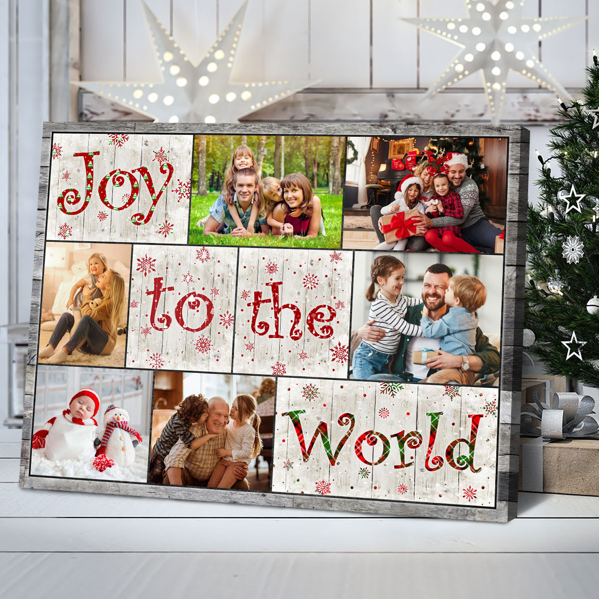 Custom Canvas Prints Family Personalized Christmas Gifts The Joy Of  Christmas Is Family Wall Art Decor Ohcanvas