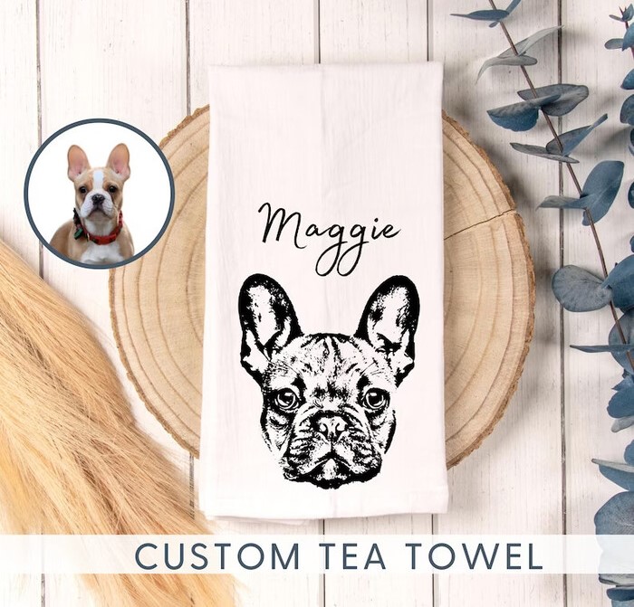 Custom Pet Tea Towel - personalized gifts for dog lovers